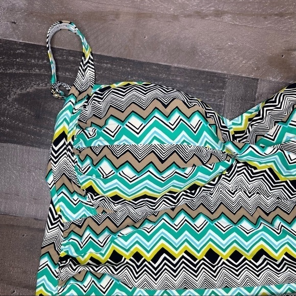 La Blanca Multicolored Tankini size 22W - Picture 3 of 15